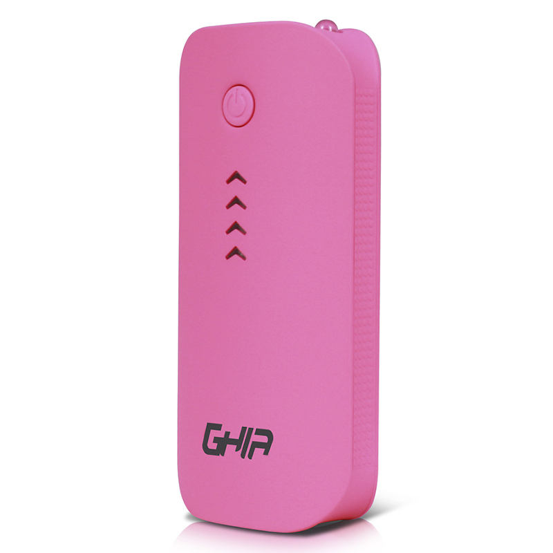 Batería Portátil GHIA Volta GAC-021 - 3600 mAh - 1 USB - Rosa