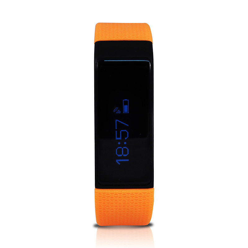 Smartband GHIA Delta - 0.91" - Bluetooth - Cuenta Pasos - Notificaciones - Compatible con iOS 7.1 / Android 4.3 - Naranja