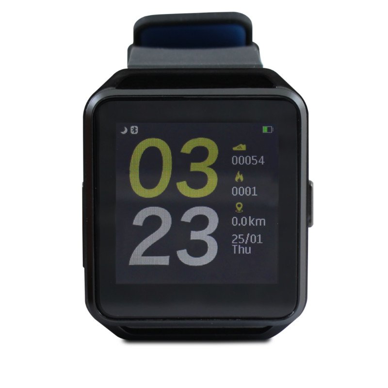 Smart Watch GHIA - 1.54" Touch - Bluetooth 4.0 - iOS/Android - Negro/Azul