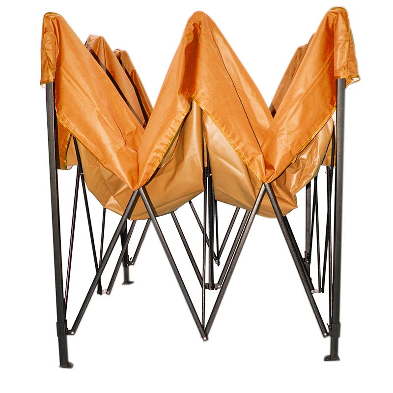 Carpa 2x2 Toldo Plegable Impermeable Exterior Jardin Lona Naranja