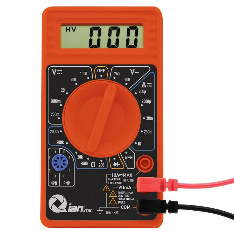 Multimetro Digital Qian Dianli, Con Pantalla Lcd (Qad-690010)