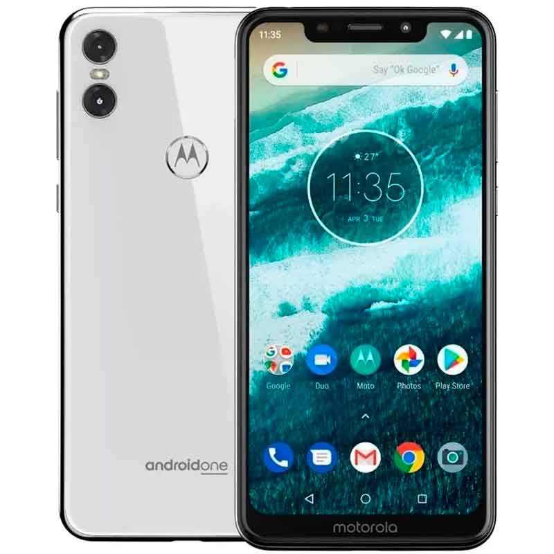 Celular MOTOROLA Moto One 4GB 64GB Android IPS Blanco 