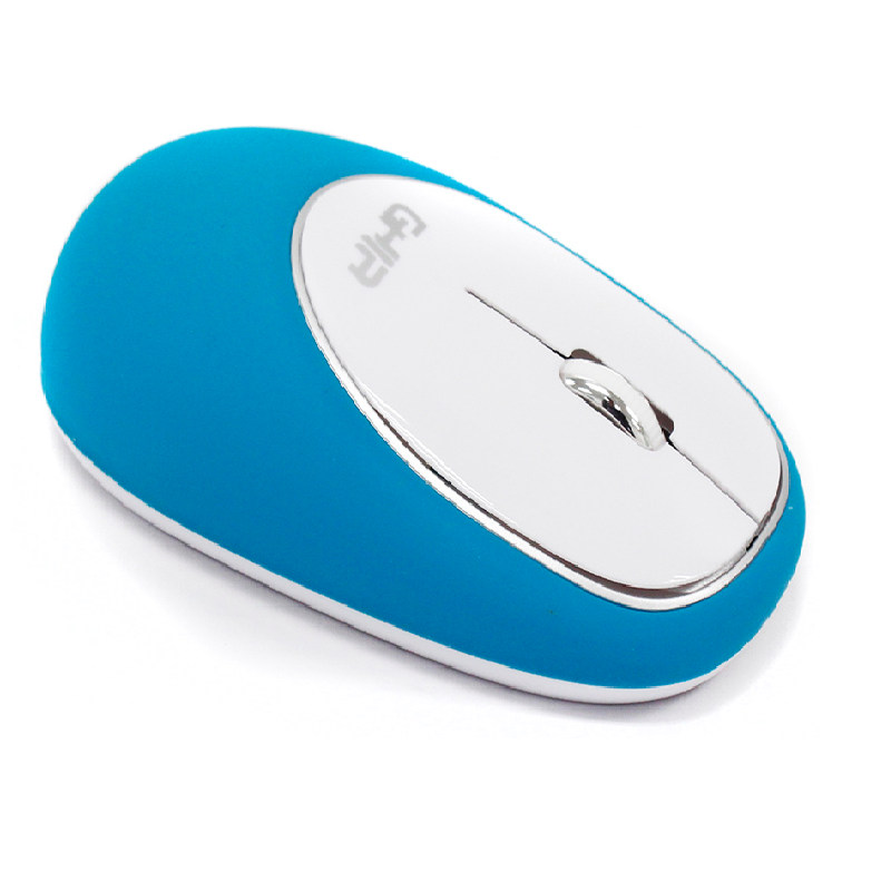 Mouse Ergonómico de memory foam GHIA - Inalámbrico - Azul/Blanco