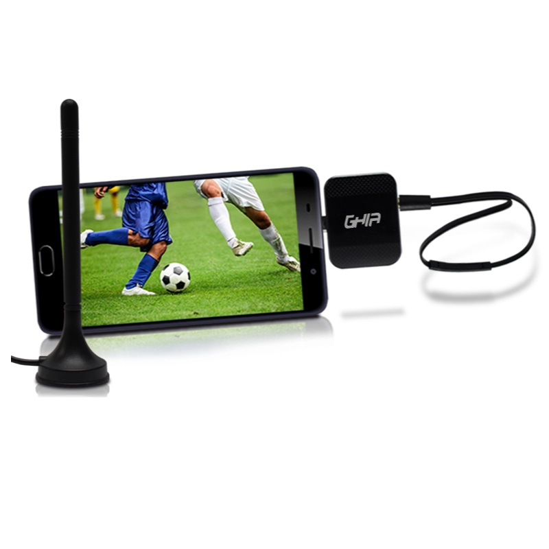 Sintonizador de TV GHIA - Para Dispositivos Móviles - Android - 2 Antenas