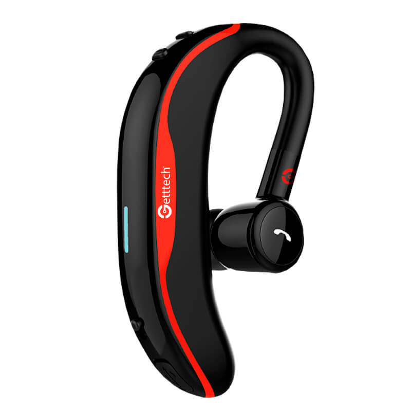 Audifono manos libres Getttech INTUNE GAI-29901R, Bluetooth, inalambrico, con microfono, rojo (GAI-29901R)