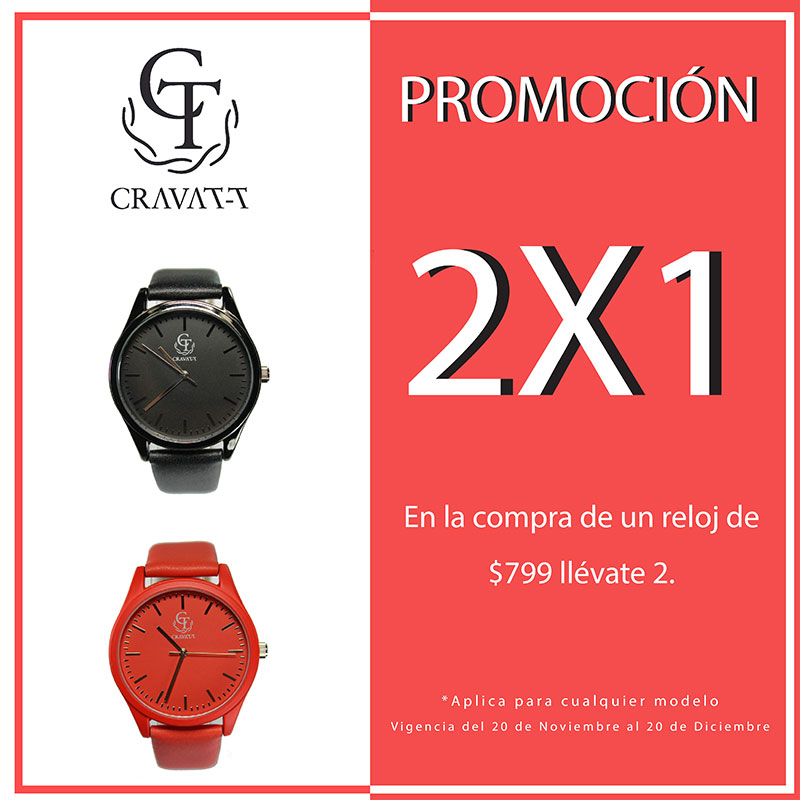 Reloj Moderno Figurati Causa Protección Animal Rojo Cravatt
