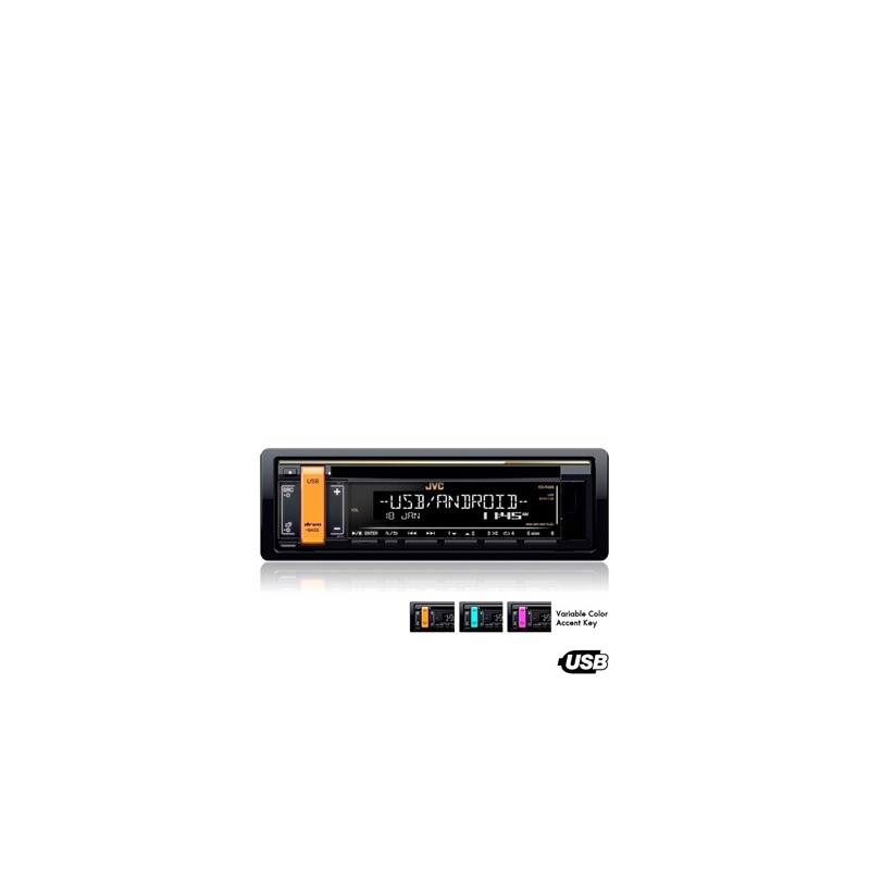 Autoestereo Jvc Kd-R498 Pantalla Lcd / Negro