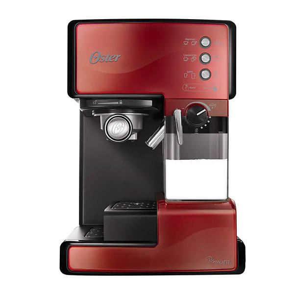 Cafetera automática para capuchino 15 bares Oster colo rojo modelo Prima latte  BVSTEM6601R013