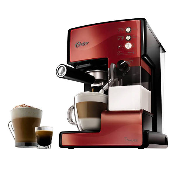 Cafetera automática para capuchino 15 bares Oster colo rojo modelo Prima latte  BVSTEM6601R013