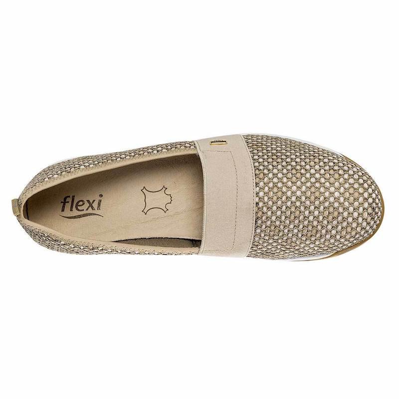 Zapato confort y diabetico Color Beige de Flexi