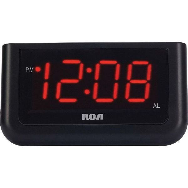 Despertador RCA RCD-30A Negro Radio FM Pantalla 1.4"