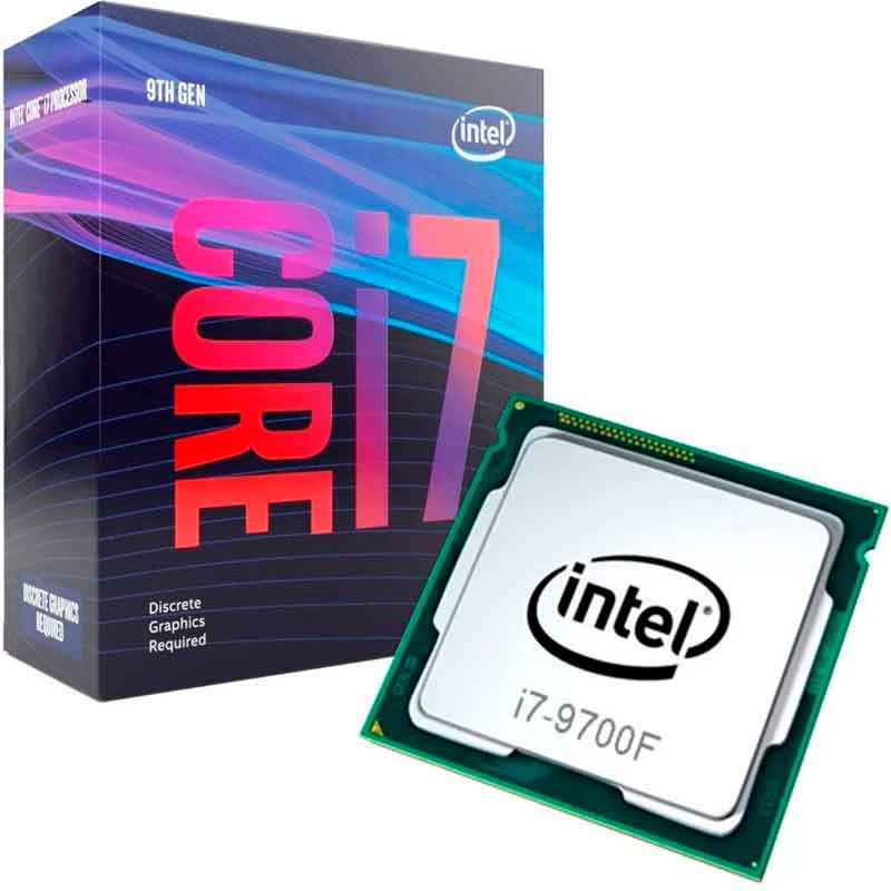 Procesador INTEL Core I7 9700F 4.7 GHz 8 Core 1151 BX80684I79700F