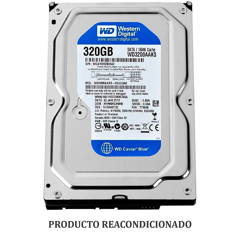 Disco Duro Interno 320GB Western Digital Blue 3.5 SATA WD3200AAKS RF 