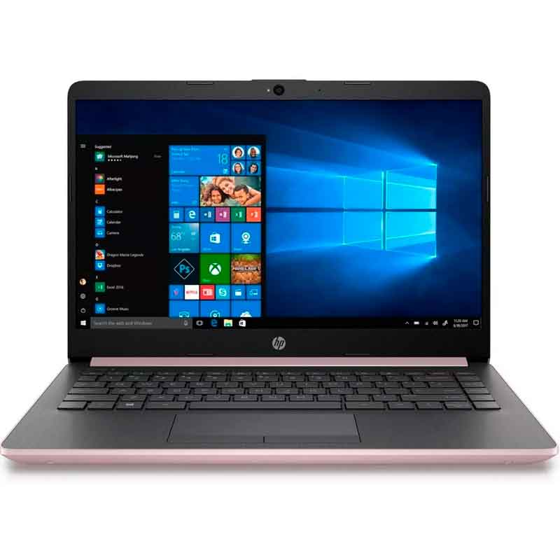 Laptop HP 14-DF0016DS Celeron N4000 4GB SSD 64GB 14 ROSA 5FP57UA 6M Garantia 