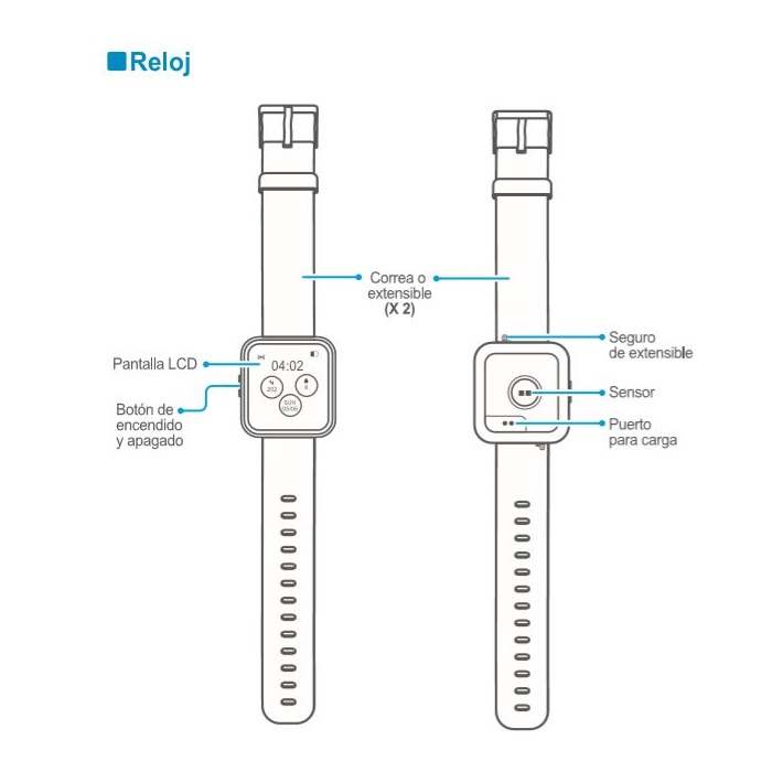 Smartwatch Full Touch Bluetooth Reloj Steren iPhone Android Oxímetro