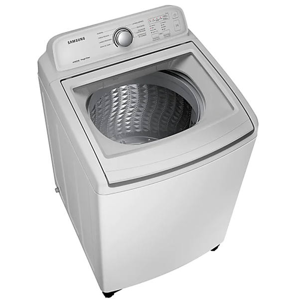 Lavadora automática Samsung de 19 Kg carga superior y tecnología Wobble modelo WA19R7G4UWY