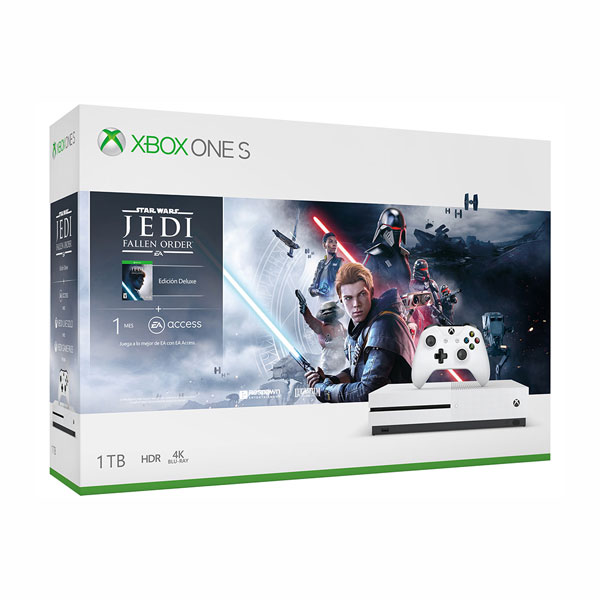 Consola Xbox One S 1 Tb Blanco  + Star Wars Jedi 