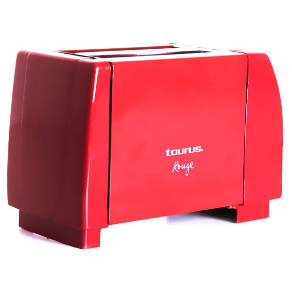 Tostador 2 rebanadas Taurus 7 niveles de tostado color rojo modelo T2P-ROUGE