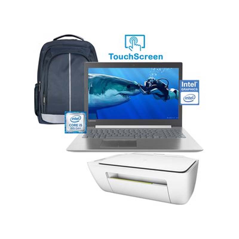 Laptop Lenovo Ideapad 320-15IKB Touch i5-8250U 256 SSD 8GB +Impresora y Mochila