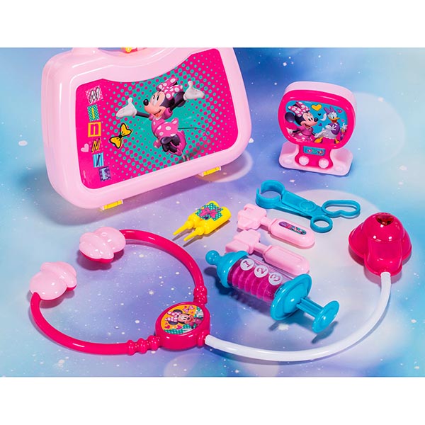 MALETIN DOCTOR INFANTIL,DIDACTICO, INTERACTIVO MINNIE DISNEY LUZ Y SONIDO