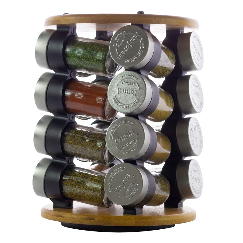 Especiero para 16 frascos sin Caja Bambu Olde Thompson Modelo 25-732SC