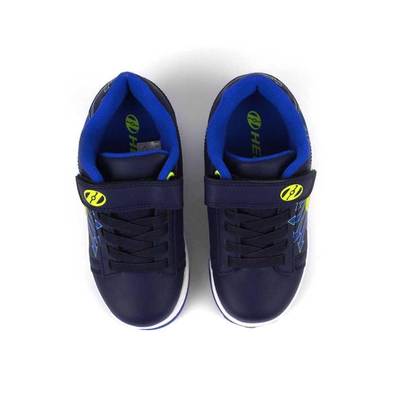 Tenis Patín Para Niño Heelys Azul con Estampado de Destellos Con Dos Ruedas Desmontables