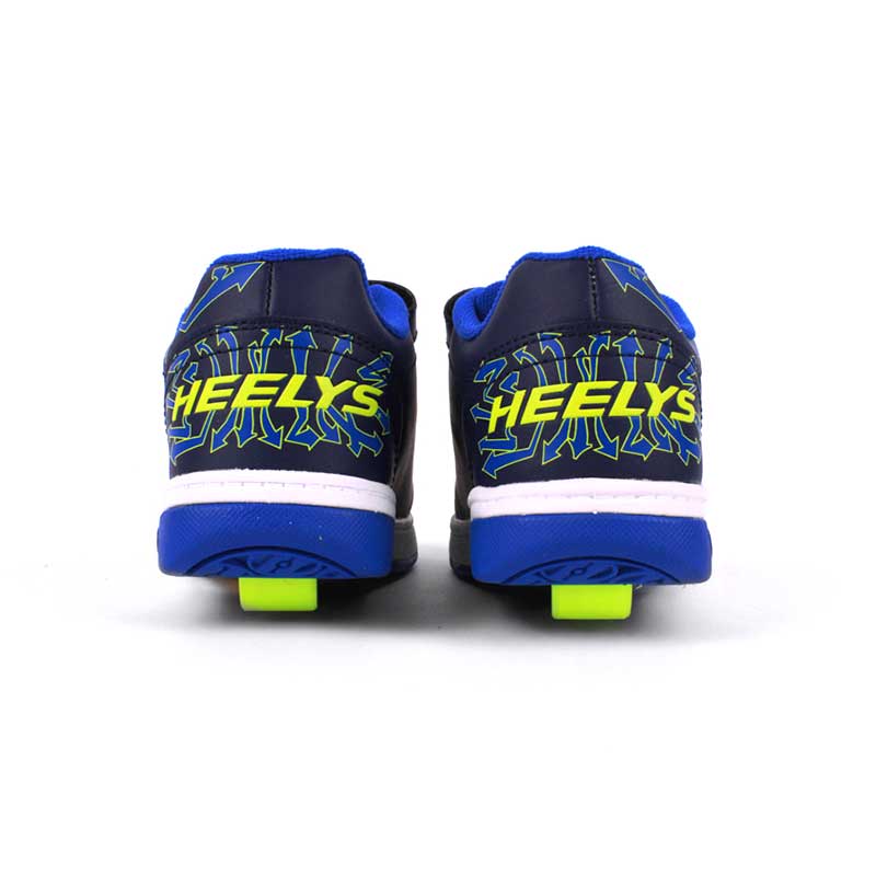 Tenis Patín Para Niño Heelys Azul con Estampado de Destellos Con Dos Ruedas Desmontables