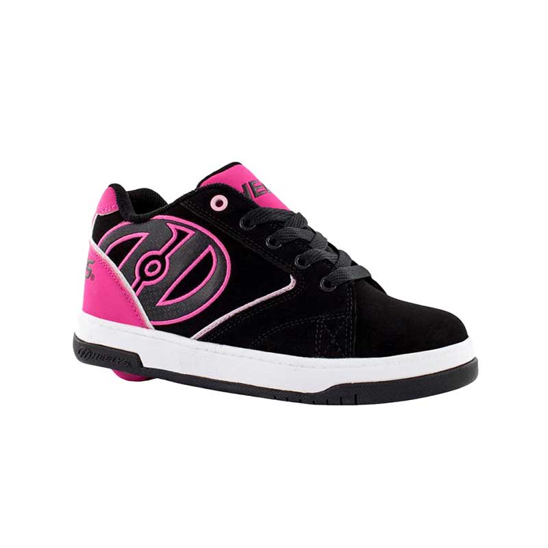 Tenis Patín Para Niña Heelys Fiusha Con Negro De Una Rueda Desmontable