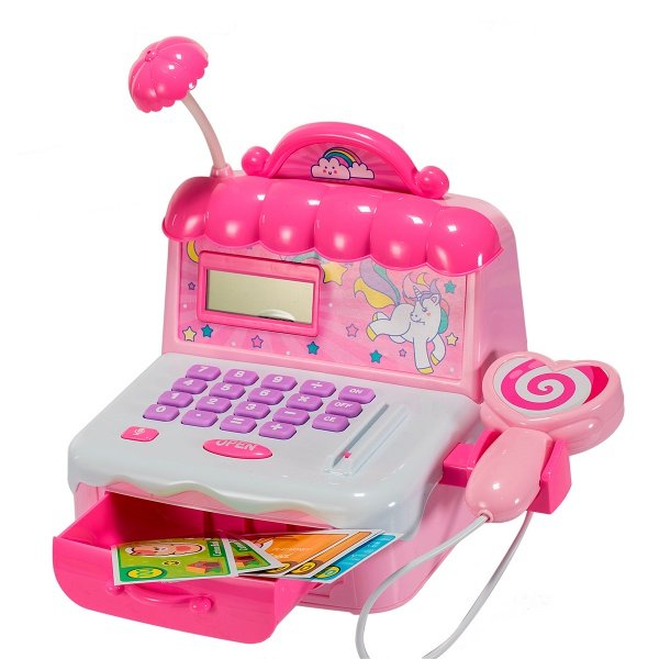Caja Registradora Microfono Calculadora Juguete Mini Super niñas juguete didactico