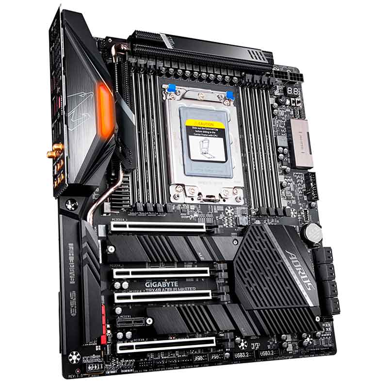 Tarjeta Madre AORUS TRX40 Aorus Master AMD DDR4 WiFi RGB E-ATX 