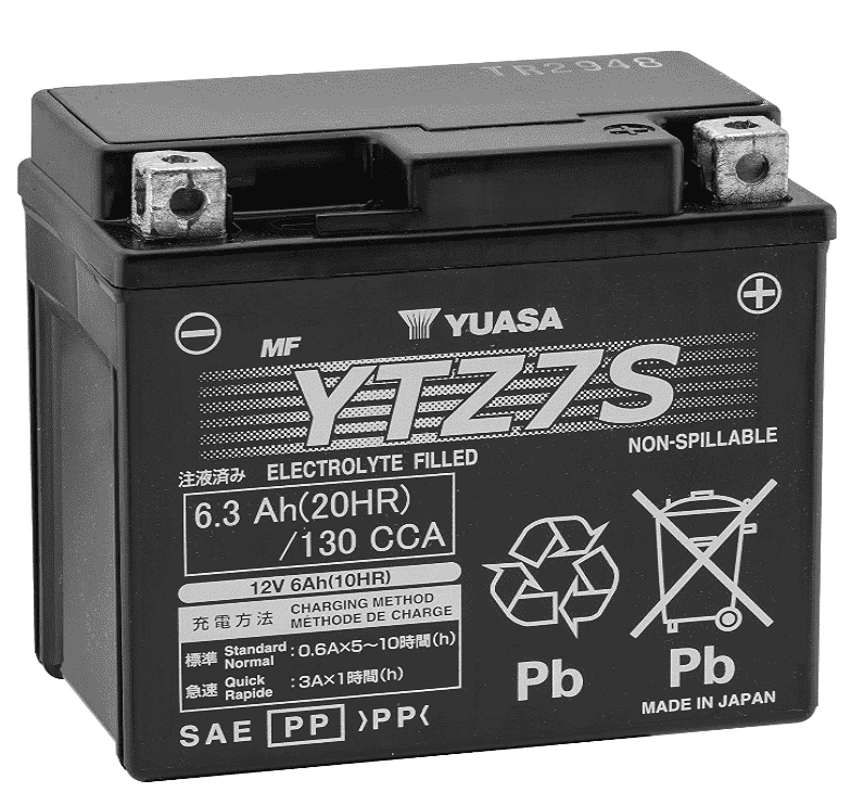 BATERIA YUASA YTZ7S DE GEL PARA MOTO