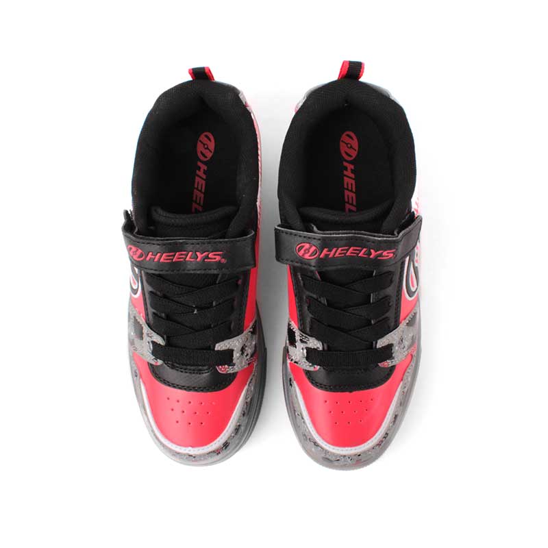 Tenis Patín Para Niño Heelys Rojo De Luz Led A Sensor Con Dos Ruedas Desmontables