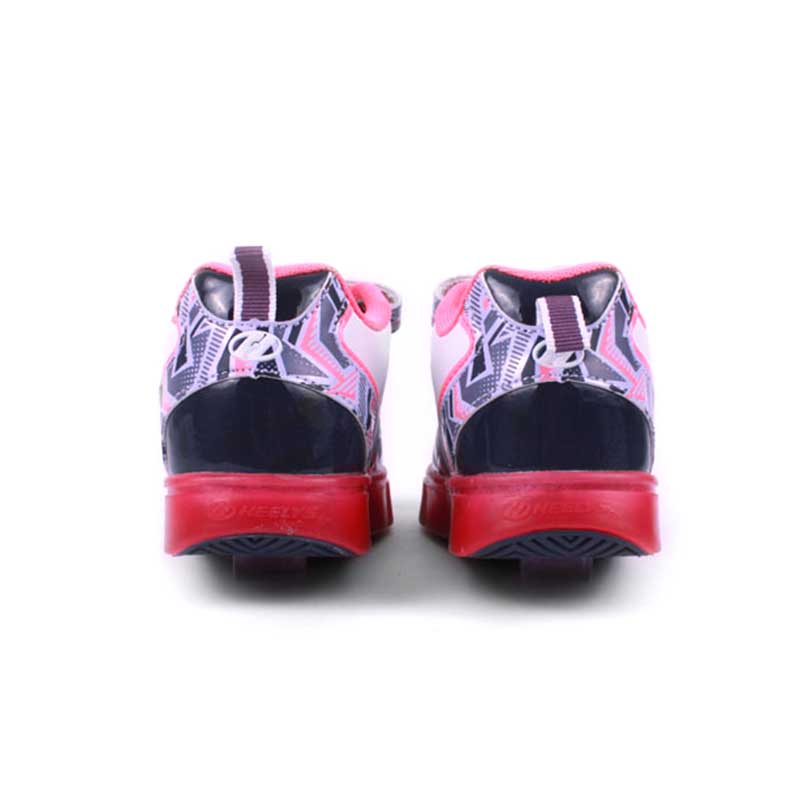 Tenis Patín Para Niña Heelys Rosa De Luz Led A Sensor Con Dos Ruedas Desmontables