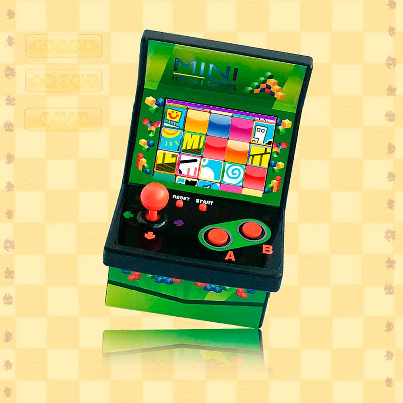 Mini Consola Portatil Classic Arcade Joystick Machine BUIL T-IN 108 