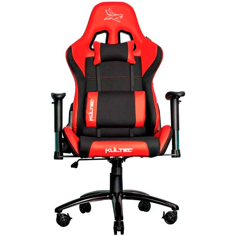 Silla Gamer Kultec Serie X Ergonomica Reclinable Soporte Lumbar Vinipiel Kltx-113
