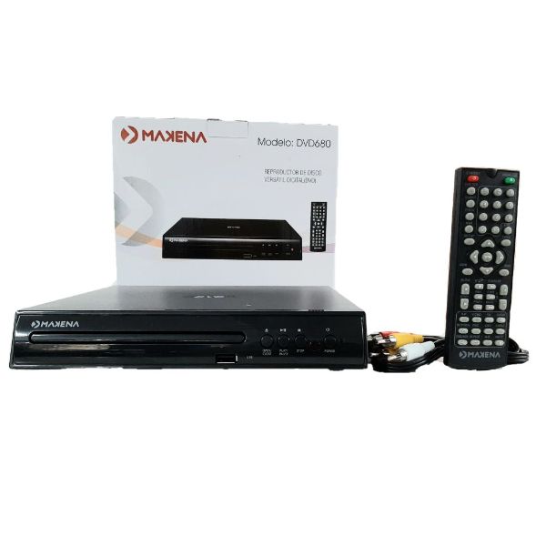 DVD MAKENA DVD-680 Negro USB MP3 Salida coaxial digital