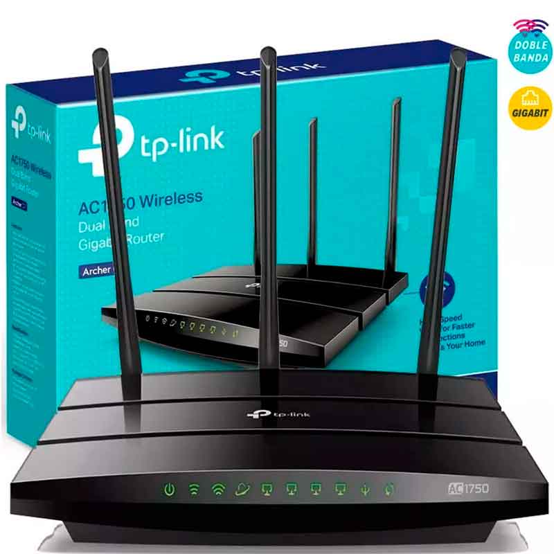 Router Inalambrico TP-LINK ARCHER C7 AC1750 Dual Band 802.11ac 1750Mbps