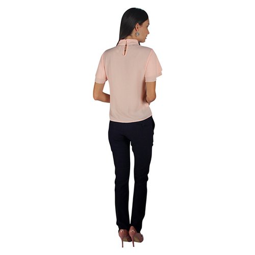 Incognita Blusa Para Mujer Escote Encaje Casual / Formal Peach , 550247