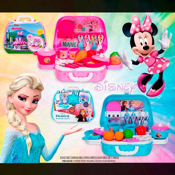 Disney Maletin Juguete Frozen Minnie Cocina Belleza