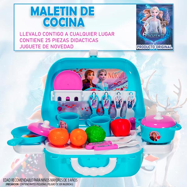 Disney Maletin Juguete Frozen Minnie Cocina Belleza