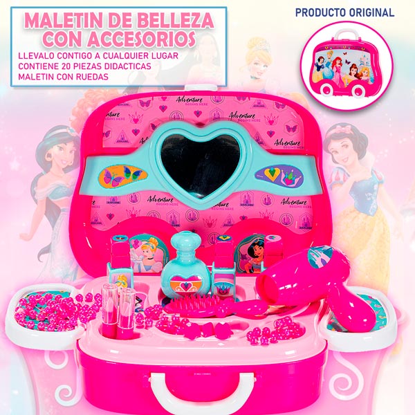 Disney Maletin Ruedas Juguetes Frozen Cars Princesas Niños Niñas belleza cocina herramientas