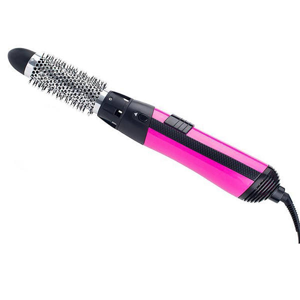 Cepillo De Aire Timco 3 En 1 con cabezales Intercambiables color rosa modelo AJ-400B