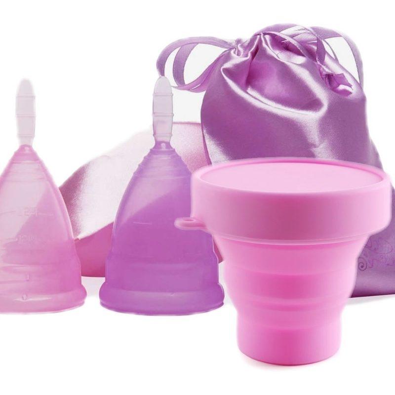 Copa Menstrual Diva Cup + Vaso Esterilizador + Bolsa