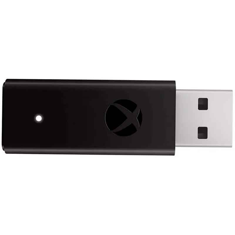 Control Xbox One Azul + Adaptador Inalambrico PC 