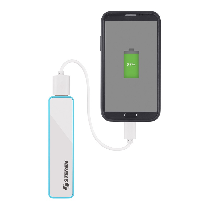 Power Bank Batería Para Smartphones 2000 Mah Steren Mov-102