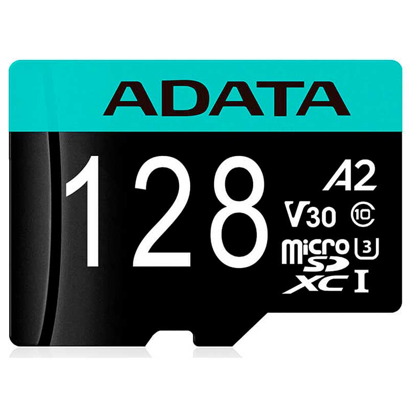 Memoria Micro SDXC 128GB ADATA Premier PRO Clase 10 Juegos A2 Video 4K V30 AUSDX128GUI3V30SA2-R