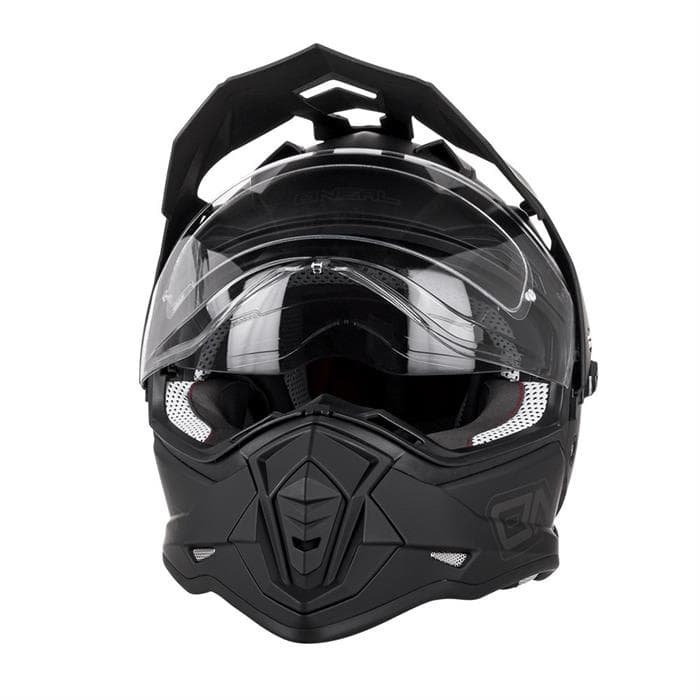 CASCO ONEAL SIERRA 2 FLAT NEGRO MATE DOBLE PROPOSITO 