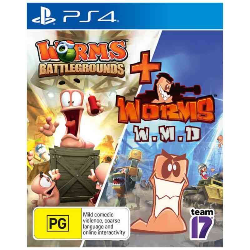 Worms Battlegrounds + Worms W.m.d Ps4