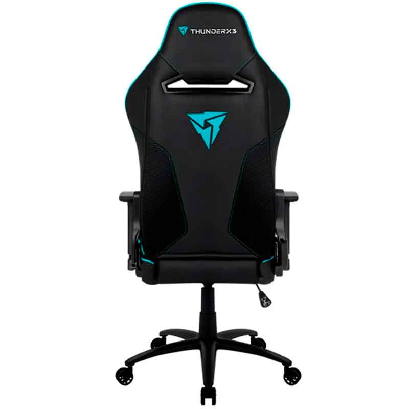 Silla Gamer THUNDERX2 BC5 Traspirable Ajustable Cuero Sintentico Negro / Azul 