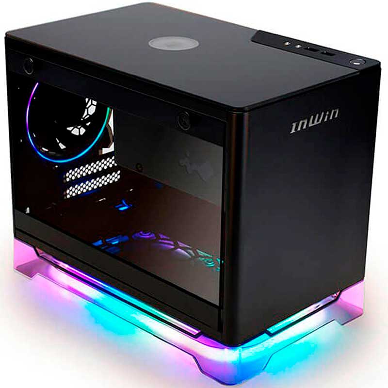 Gabinete IN WIN A1 PLUS Mini ATX USB 3.0 Vidrio Templado Negro IW-A1PLUS-BLACK 